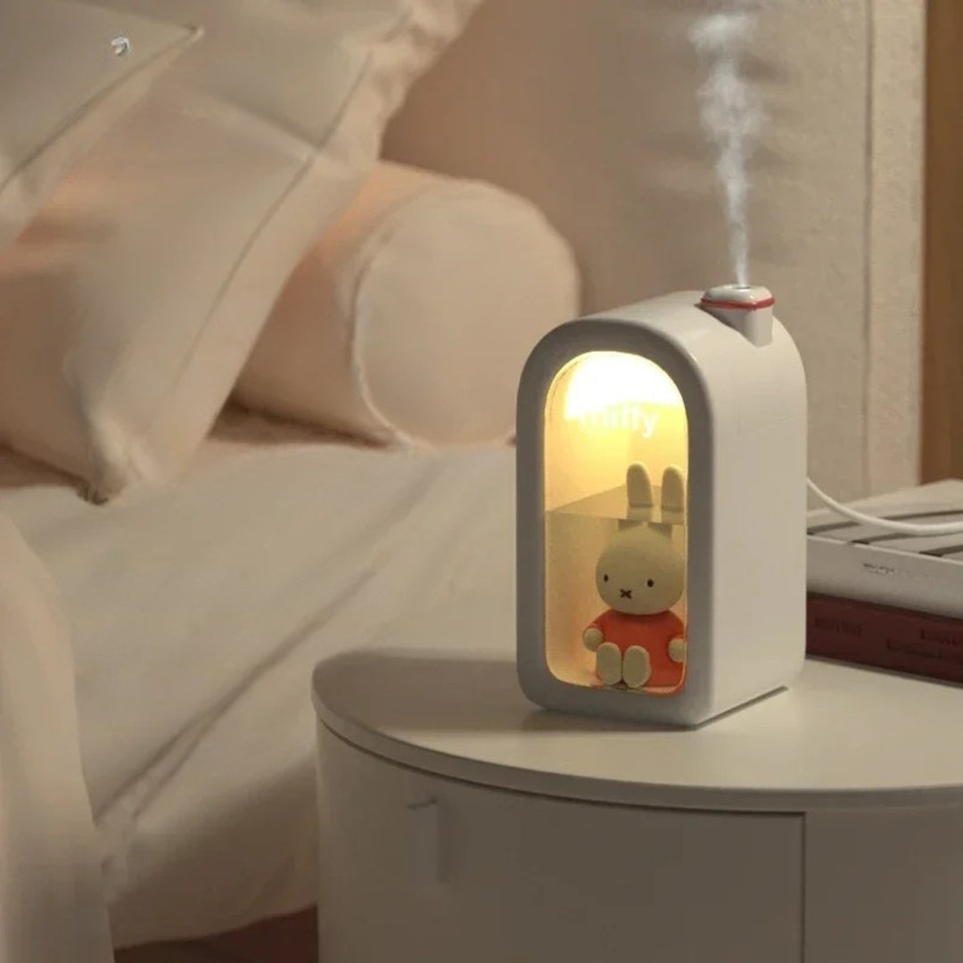 MiffyMist – Cute & Compact USB Humidifier with Night Light for Bedroom & Home
