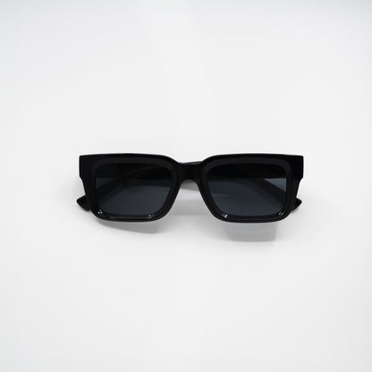 MUSA Eyewear - Contemporary Rectangular Glasses with Protective Case & Cloth-2