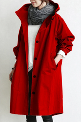 Women's Waterproof Trench Coat with Hood