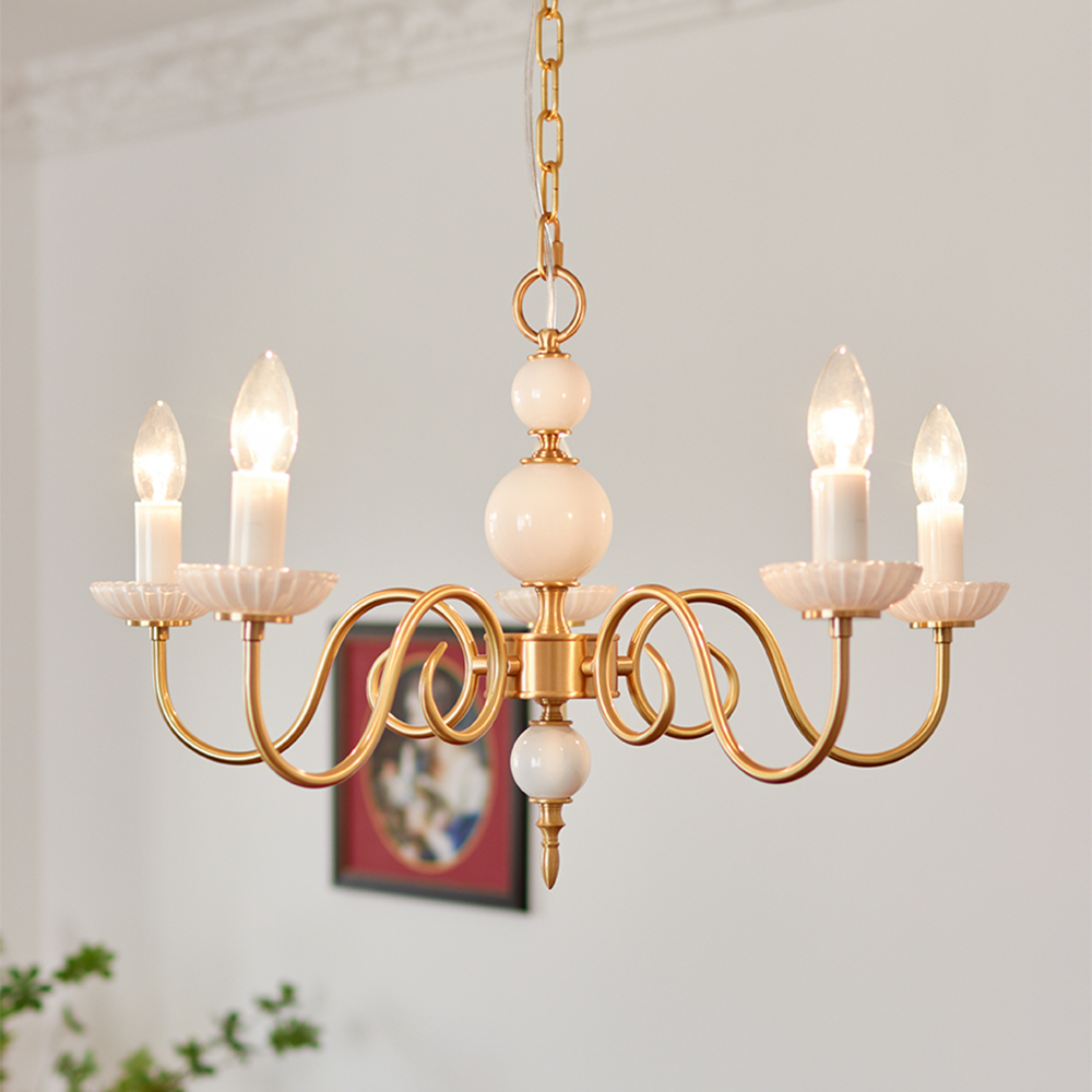 LumaChic - Retro Style Glass Chandelier