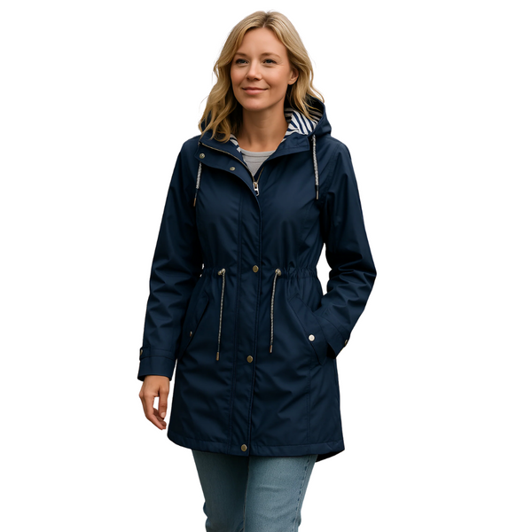 Women's Waterproof Trench Coat with Hood