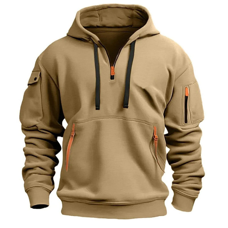 Adriano – Casual Half-Zip Men's Hoodie