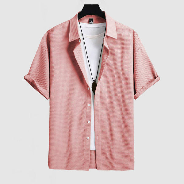 Marcel – Casual Men's Waffle Knit Shirt