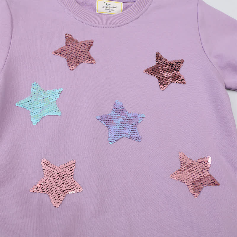 TwinkleTots - Purple Star Tulle Baby Dress