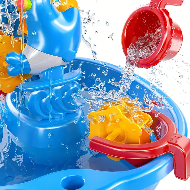 Vibrant 3-Layer Sand and Water Table for Kids - Educational Water Play Set-6