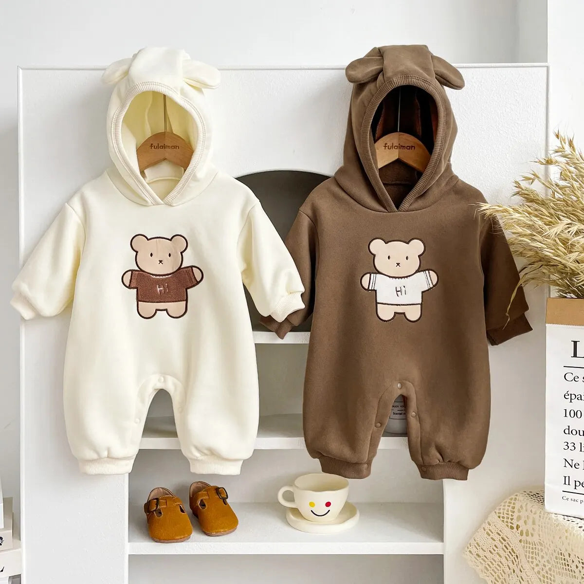 CUDDLES - Warm Baby Bear Winter Overall