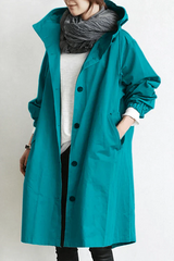 Women's Waterproof Trench Coat with Hood