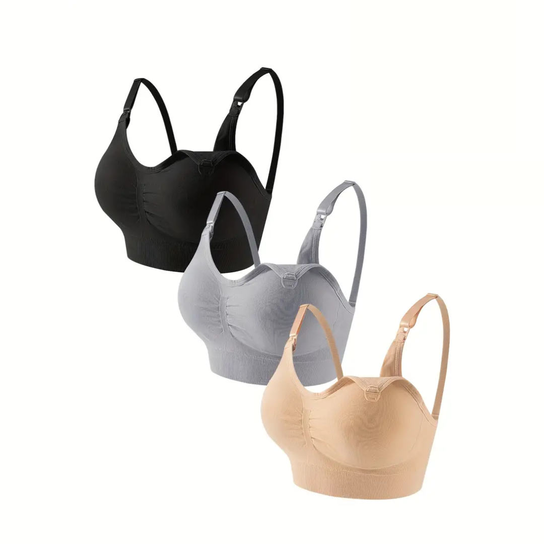 Flora Comfort - Stylish Nursing Bra Set of 3