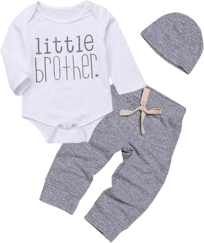 Little Brother Comfy Cotton Baby Boy Outfit Set