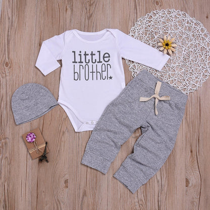 Little Brother Comfy Cotton Baby Boy Outfit Set