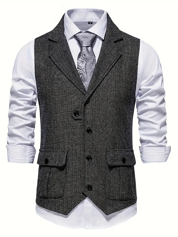 Niklas – Stylish Herringbone Men's Blazer