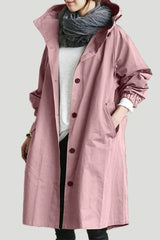 Women's Waterproof Trench Coat with Hood
