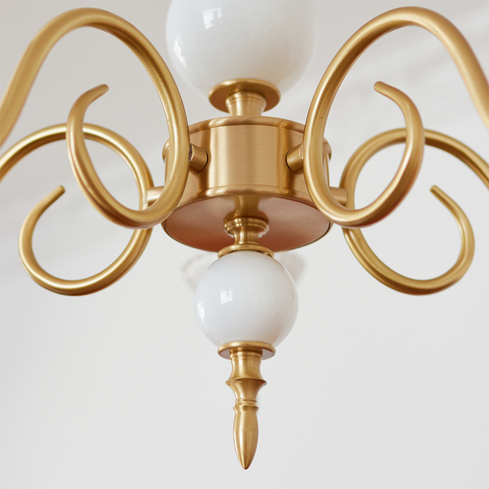 LumaChic - Retro Style Glass Chandelier