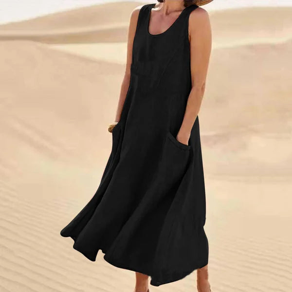 Women's Soft Linen Dress
