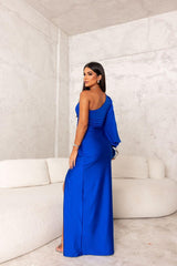 Serena - Sleek One-Shoulder Satin Women's Dress