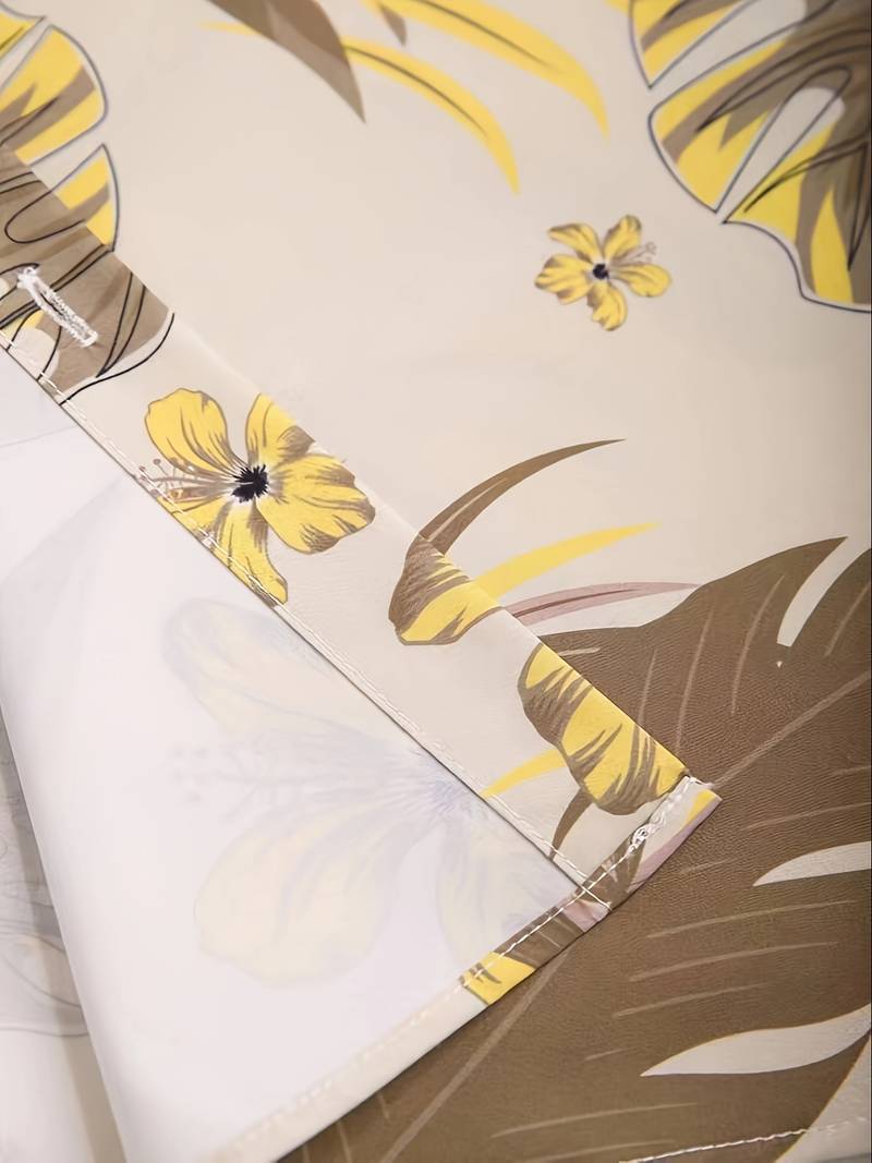 Kai - Tropical Print Men's Short Sleeve Shirt