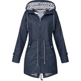 Women's Waterproof Trench Coat with Hood