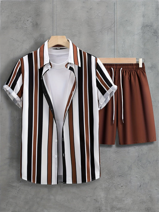 Variant image for Sierra - Women's Striped Loungewear Set, Breathable Two-Piece Summer Outfit-1