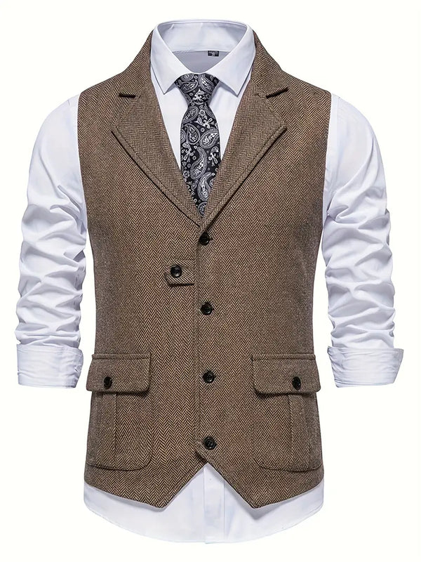 Niklas – Stylish Herringbone Men's Blazer