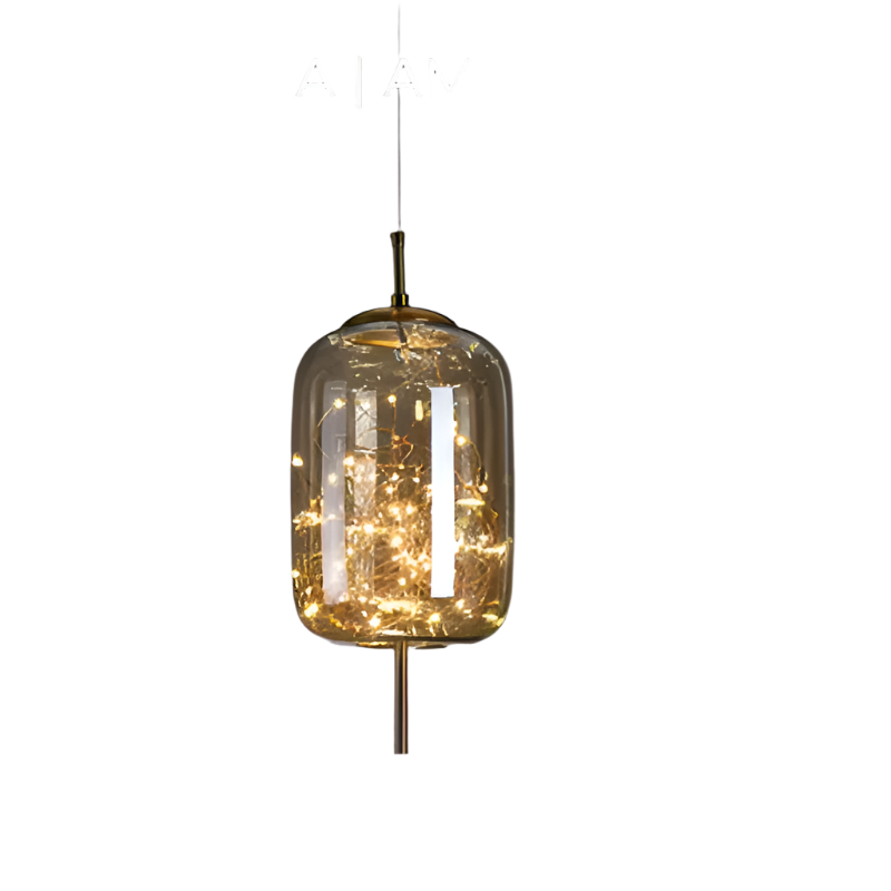 LumaGlow - Exquisite Brown Glass Pendant Light