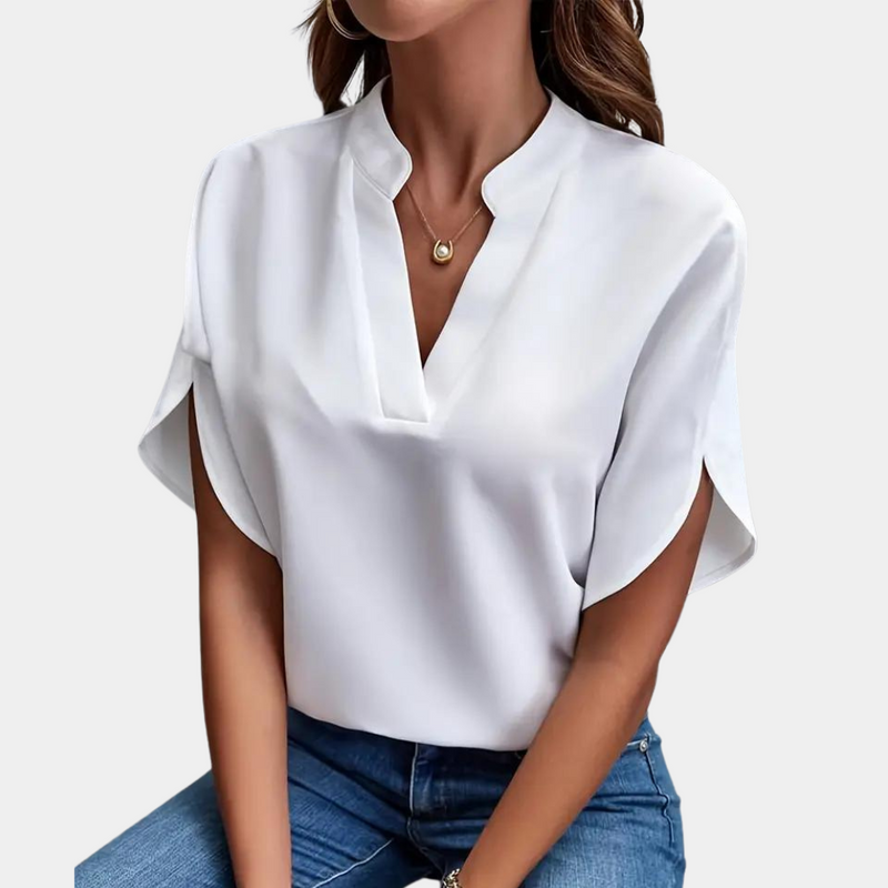 Aiva – Lightweight V-Neck Women's Blouse
