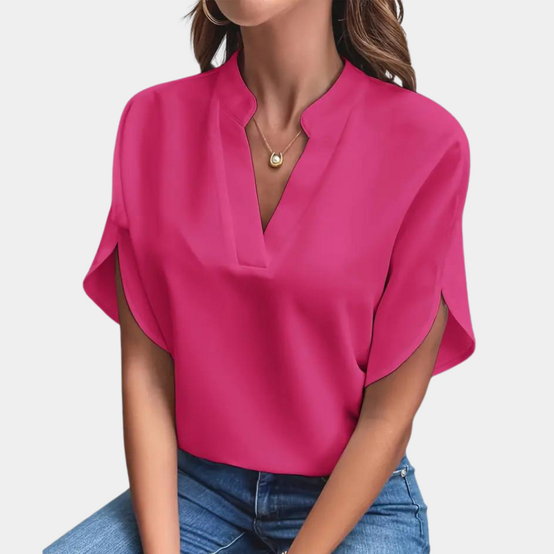 Aiva – Lightweight V-Neck Women's Blouse