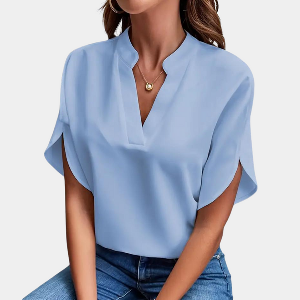 Aiva – Lightweight V-Neck Women's Blouse