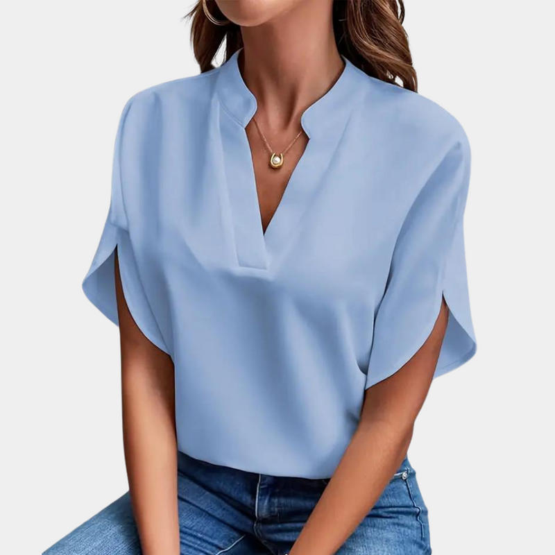 Aiva – Lightweight V-Neck Women's Blouse