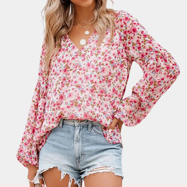 Amya – Breathable Floral Women's Blouse