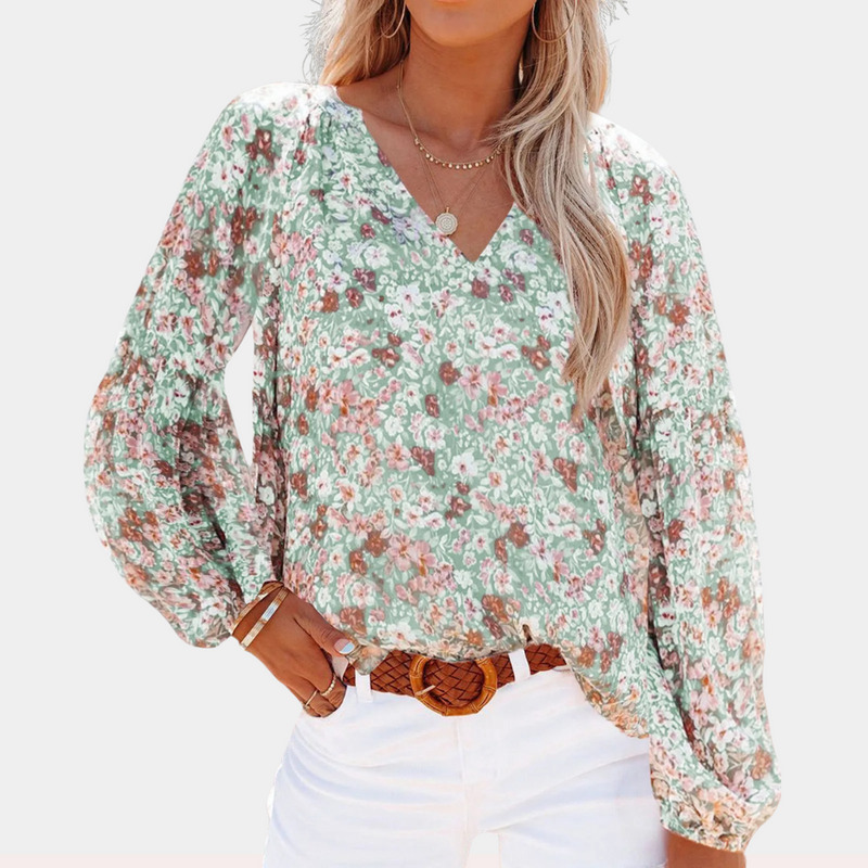 Amya – Breathable Floral Women's Blouse