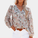 Amya – Breathable Floral Women's Blouse