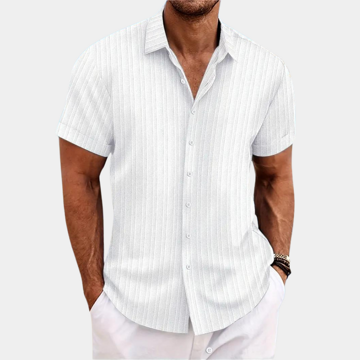 Variant image for Thayer - Lightweight Short-Sleeve Shirt for Men, Breathable Cotton Blend-11