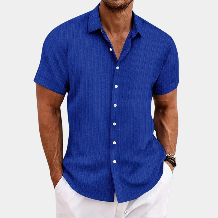 Variant image for Thayer - Lightweight Short-Sleeve Shirt for Men, Breathable Cotton Blend-6