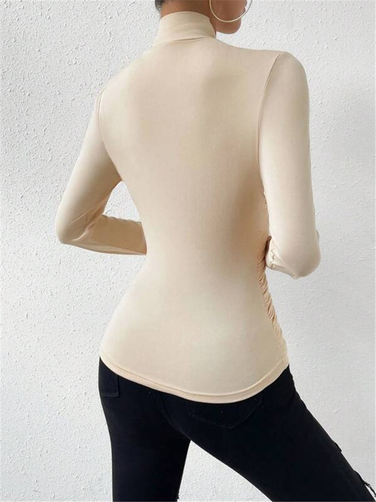 Caline - Women's Top with Elegant Crossed Wrap Design & Flattering Fit-3