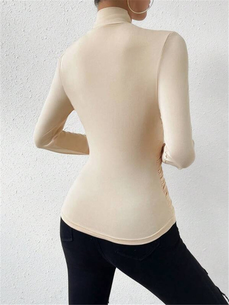 Caline - Women's Top with Elegant Crossed Wrap Design & Flattering Fit-3