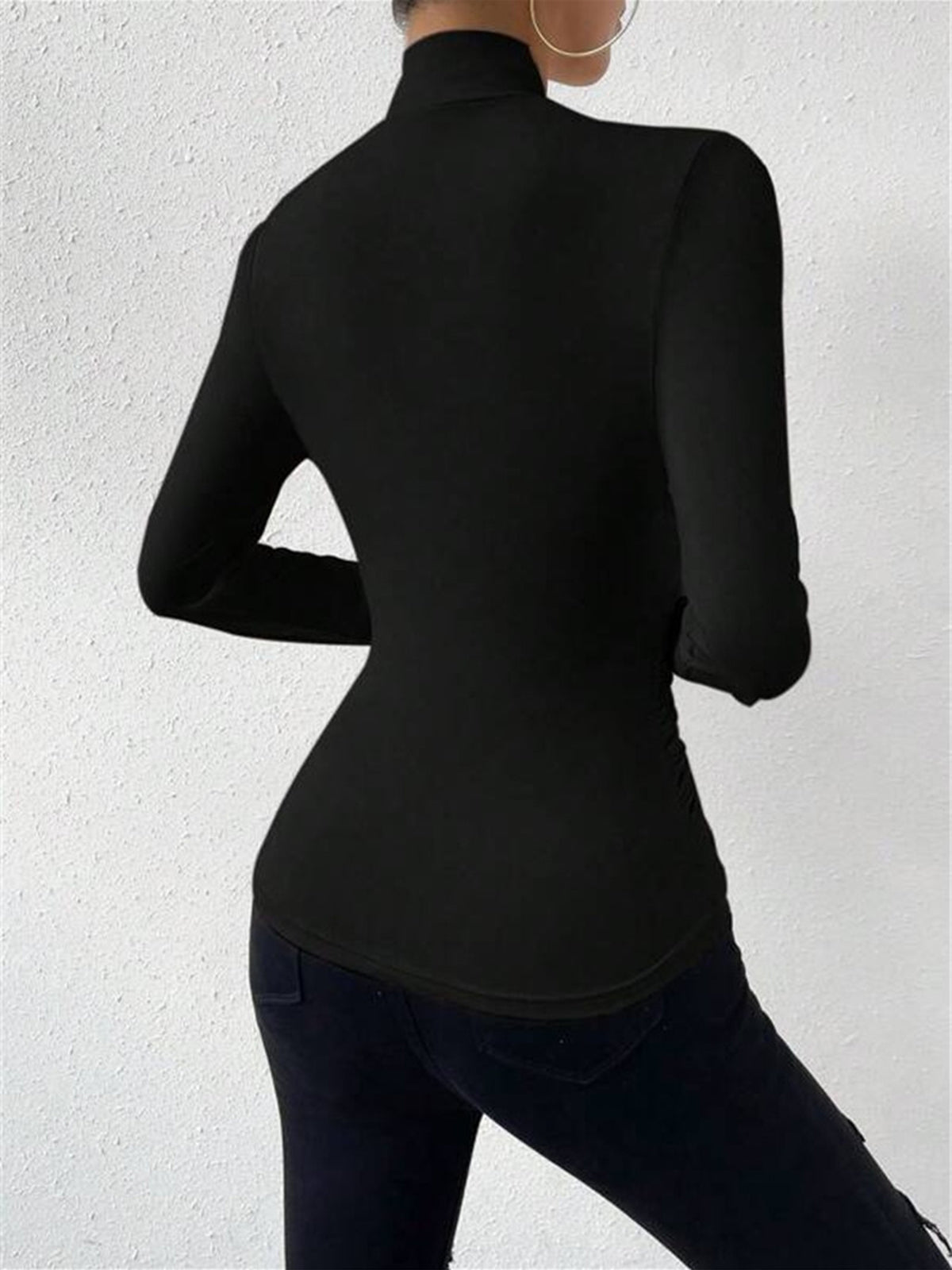 Caline - Women's Top with Elegant Crossed Wrap Design & Flattering Fit-5