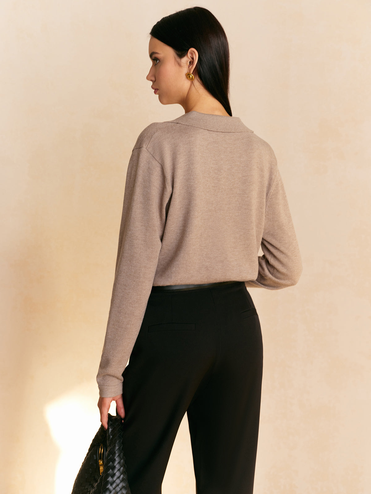 Luna – Women's Cozy Collared Knit Pullover