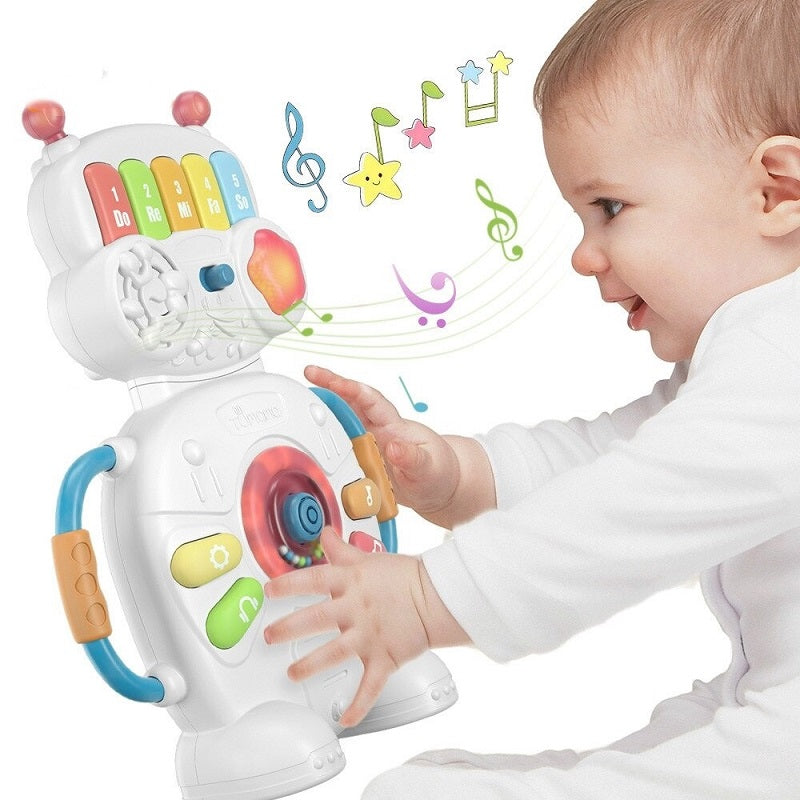 MelodyBot - Fun Musical Baby Robot Piano with Lights & Sounds