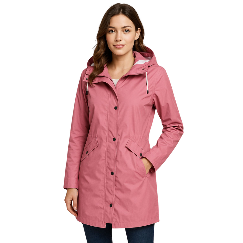 Liora – Women's Long Waterproof Rain Jacket