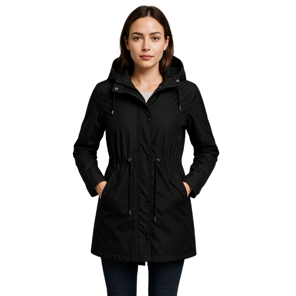 Liora – Women's Long Waterproof Rain Jacket