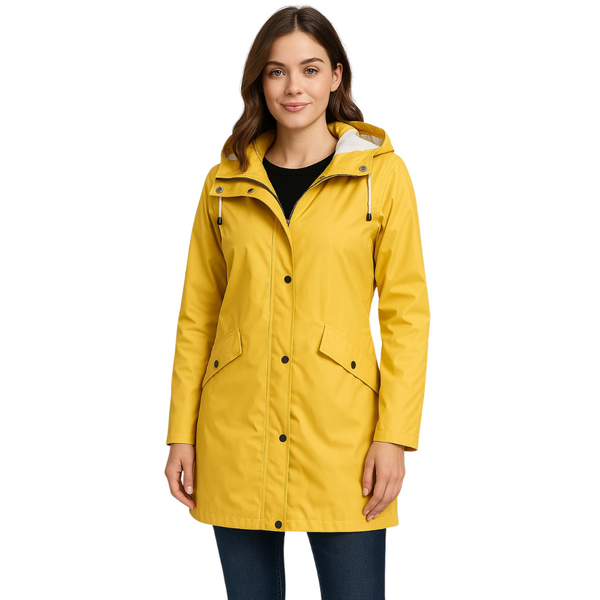 Liora – Women's Long Waterproof Rain Jacket