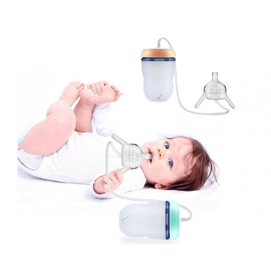 Sipzy - 2 Piece Set Hands-Free Baby Feeding Bottle