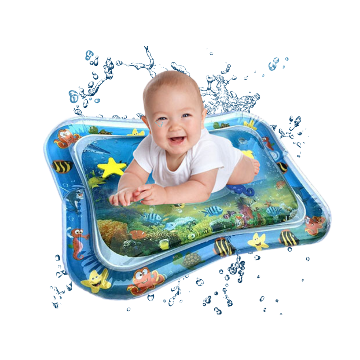 Baby Water Play Mat | Inflatable Cushion - Petite Paradise Baby Essentials