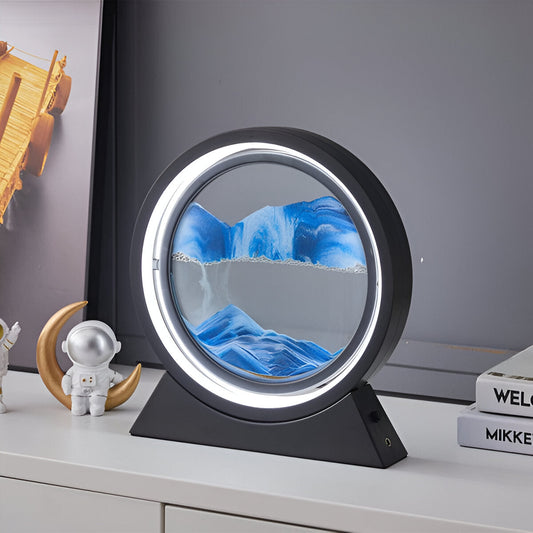 LumaFlow – LED Table Lamp with Dynamic Sand Art Movement