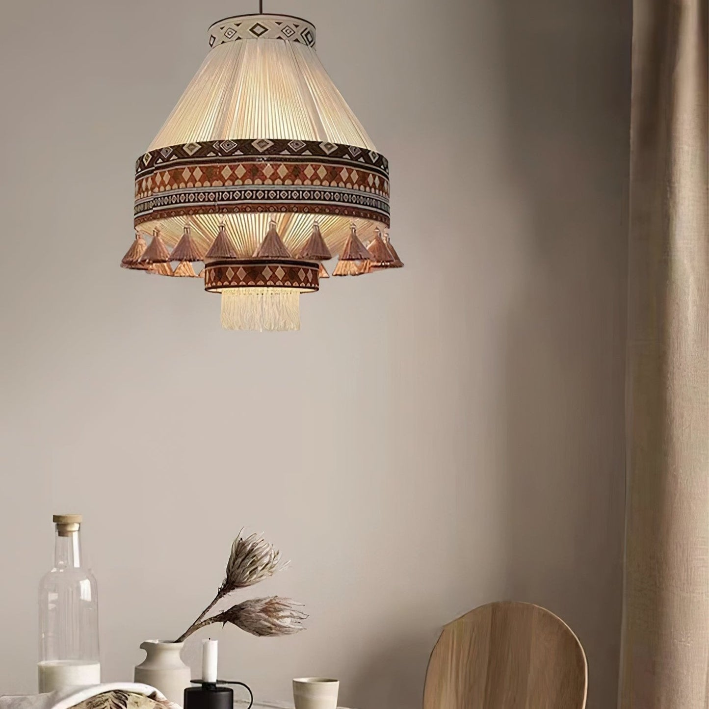 LumaBoho - Chic Bohemian Fringe Pendant Light