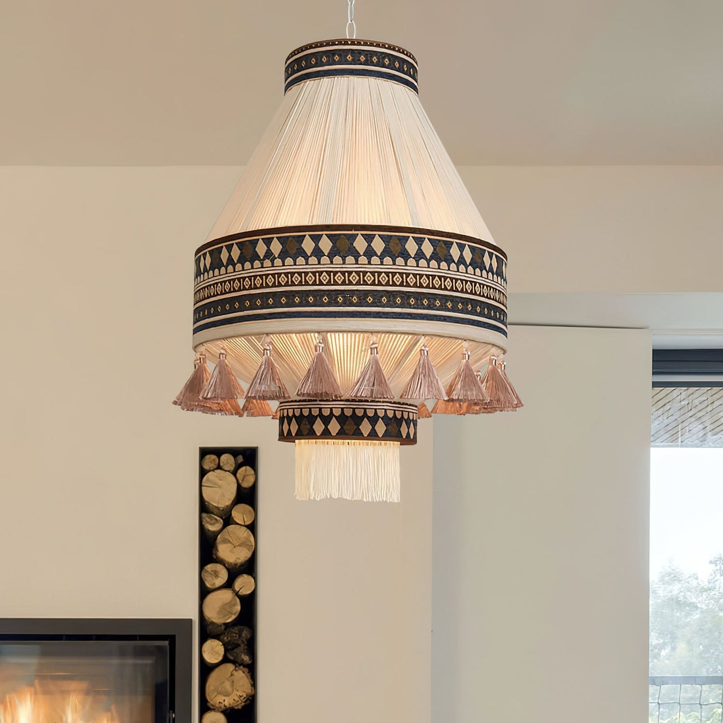 LumaBoho - Chic Bohemian Fringe Pendant Light