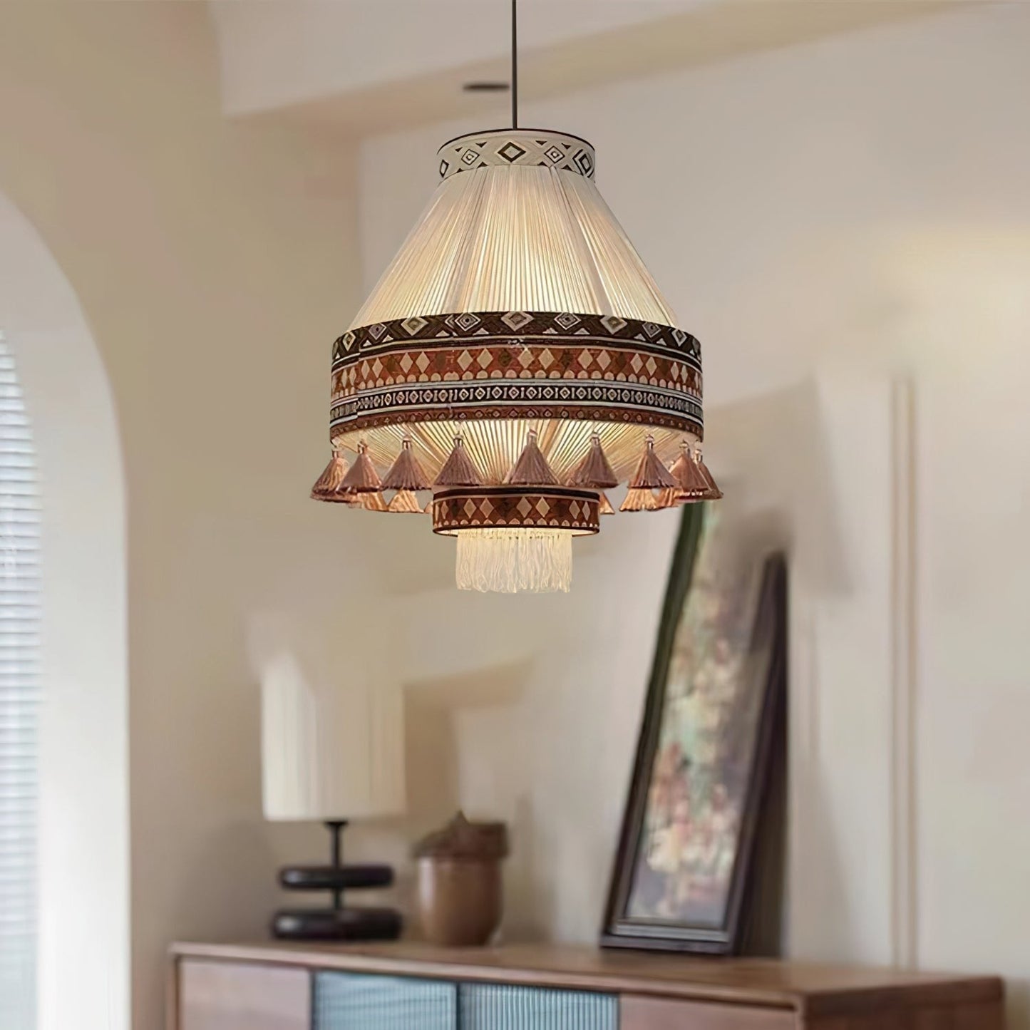 LumaBoho - Chic Bohemian Fringe Pendant Light