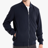 Reno – Men's Bomber Jacket in Waffle Knit Blend