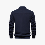 Reno – Men's Bomber Jacket in Waffle Knit Blend