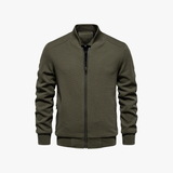 Reno – Men's Bomber Jacket in Waffle Knit Blend